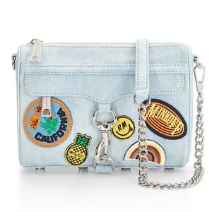 Brand new Rebecca minkoff denim patch bag.